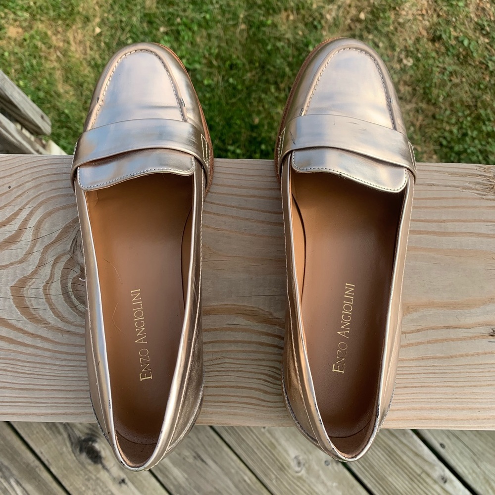 Gold Loafers